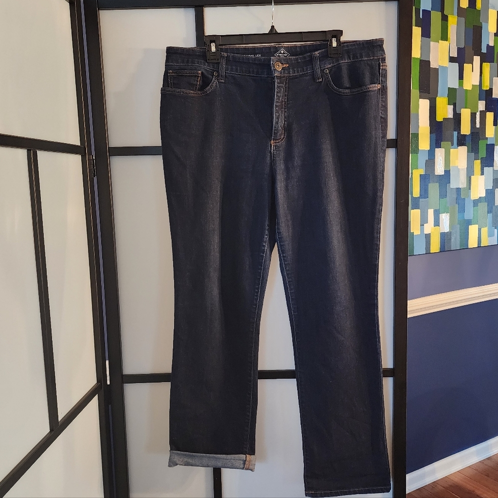 St. John's Bay, Straught Leg Dark Wash Women's Jeans, Sz. 16